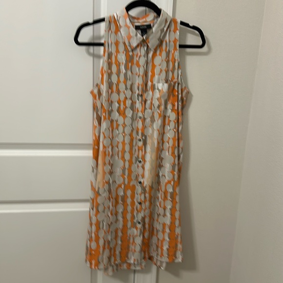 Perfect Shift Pocket Dress - Orange Suzani